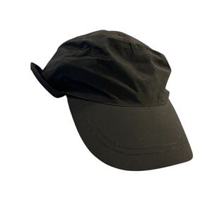 Lands' End Men's Classic Black Hat with visor